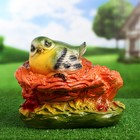 Садовая фигура "Птица в гнезде" 23х24см - Фото 1