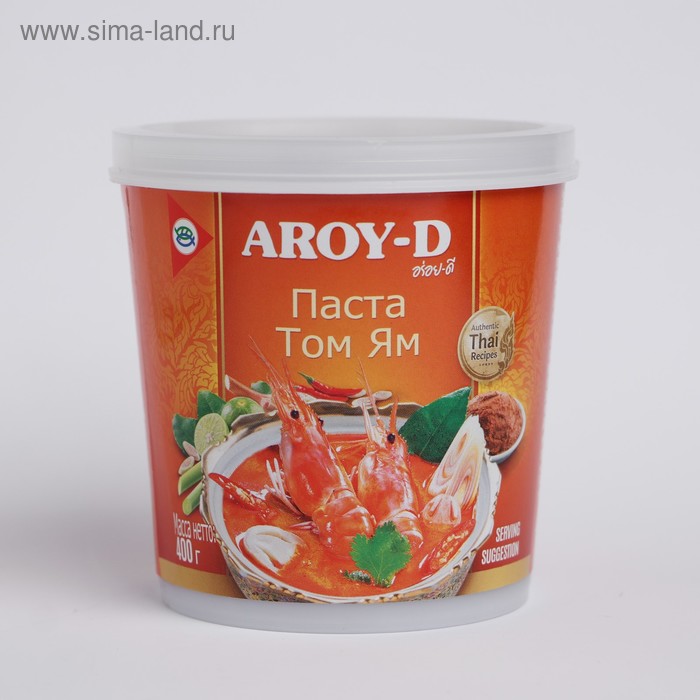 Паста "Том Ям" кисло-сладкая AROY-D 400 г, пл/б - Фото 1