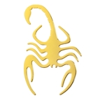 Наклейка декоративная на автомобиль DA-303-01 "Скорпион", золото - Фото 1