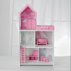 Кукольный дом «Бисквит» с обоями и набором мебели - фото 8984641