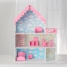 Кукольный дом «Джем» с обоями и набором мебели - фото 8984648
