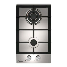 

Варочная поверхность Midea MG3205TX, газовая, 2 конфорки, 30 см, WOK, серебристая