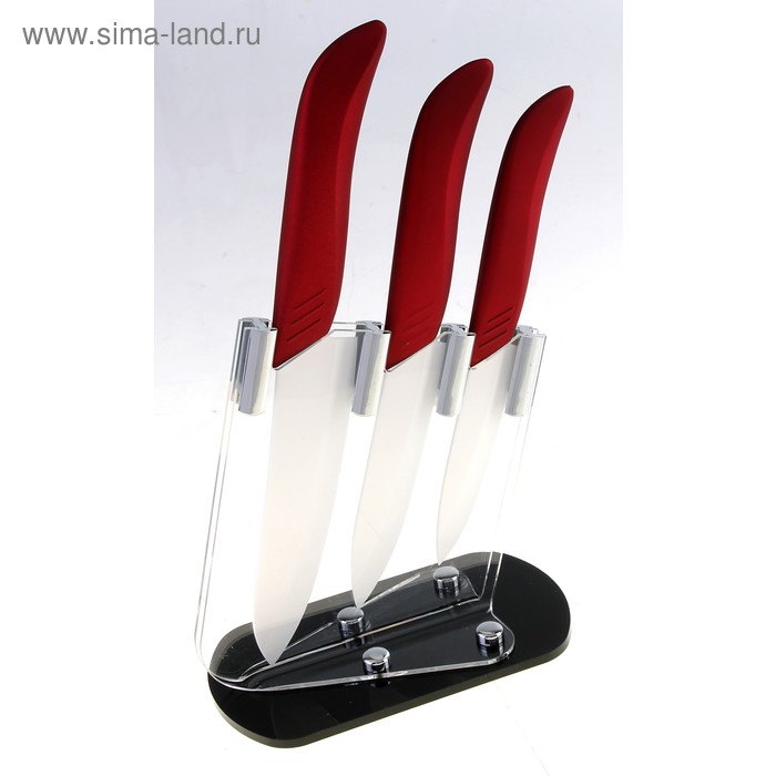 Набор ножей «Бордо», 3 шт: 10 см, 12 см, 18 см - Фото 1