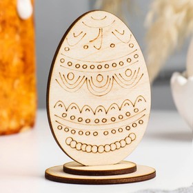 Яйцо деревянное пасхальное сувенирное 'Старая Русь', 9x6 см