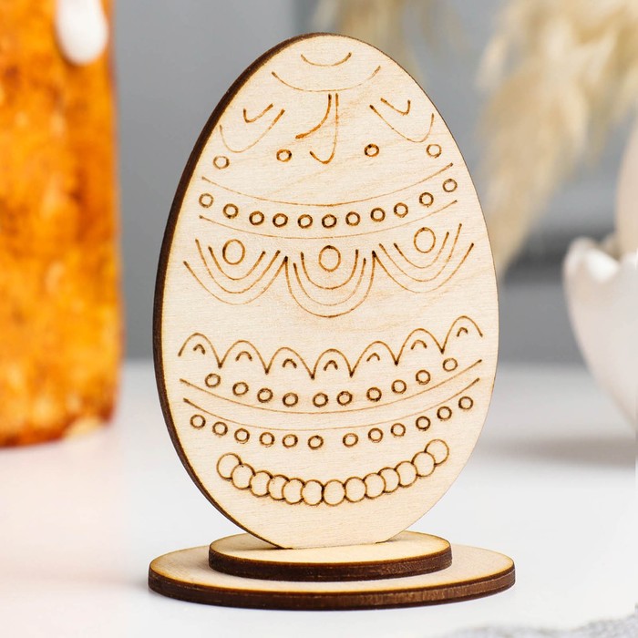 Яйцо деревянное пасхальное сувенирное "Старая Русь", 9×6 см - Фото 1
