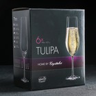 Набор бокалов для шампанского «Тулипа», 170 мл, 6 шт - Фото 2