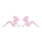 Наклейка декоративная на автомобиль "Девушки" розовые стразы - Фото 1