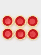 Формы для выпечки кексов Доляна «Риб. Ромашка», силикон, 9×3 см, набор 12 шт., жёлтые, красные - Фото 3