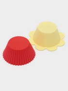 Формы для выпечки кексов Доляна «Риб. Ромашка», силикон, 9×3 см, набор 12 шт., жёлтые, красные - Фото 7