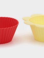 Формы для выпечки кексов Доляна «Риб. Ромашка», силикон, 9×3 см, набор 12 шт., жёлтые, красные - Фото 8