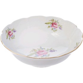 Тарелка для супа Menuet, декор «Мейсенский цветок, отводка золото», 19 см