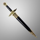 Макет оружия «Сувенирный кортик. Золотой орёл», ножны металл, огранка, 39 см - Фото 2