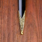 Сув-ое оружие кортик ножны металл золотой орел в виде упора рукояти огранка на ножнах 39 см - Фото 6