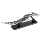 Сувенирное изделие на подставке, рукоять и лезвие черн. дракон с распахнутыми крыльями 39 см - Фото 1