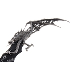 Сувенирное изделие на подставке, рукоять и лезвие черн. дракон с распахнутыми крыльями 39 см - Фото 2