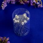 Шпилька для волос «Декор мини», ромашка, серебро - Фото 2