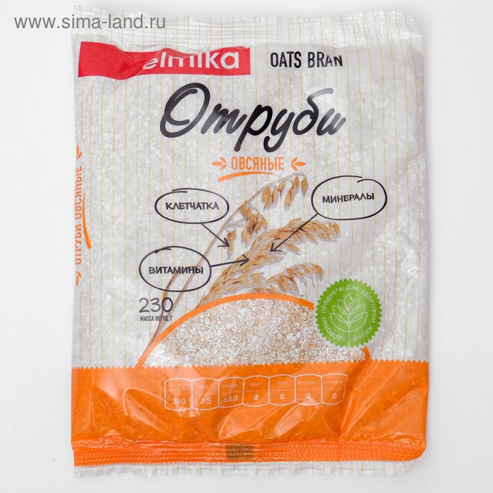 Отруби овсяные, рассыпчатые, 230 г - Фото 1