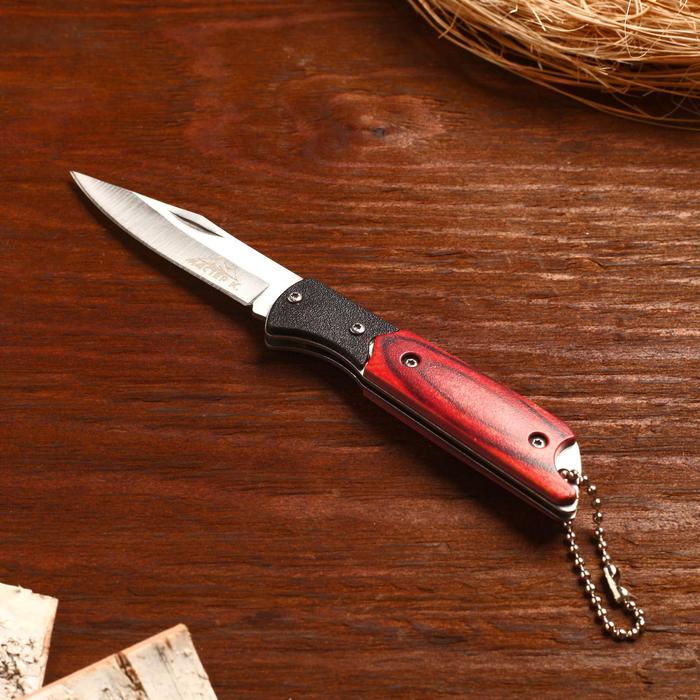 Нож складной "Охотник" 15,8см, клинок 72мм/1,8мм, с цепочкой - Фото 1