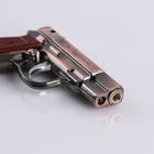 Зажигалка газовая для курения «Пистолет», металлическая, с фонариком, пьезо. 7×8 см - Фото 3