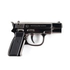 Зажигалка газовая для курения «Пистолет», металлическая, с фонариком, пьезо. 7×8 см - Фото 2