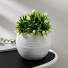 Горшок для цветов «Япония», 2 л, пластиковый, белый - Фото 1