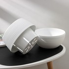 Горшок для цветов «Япония», 2 л, пластиковый, белый - Фото 3