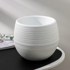 Горшок для цветов «Япония», 3 л, пластиковый, белый - Фото 2