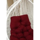 Подвесное кресло «Бароло», капля, цвет белый, подушка бордо, стойка - Фото 2