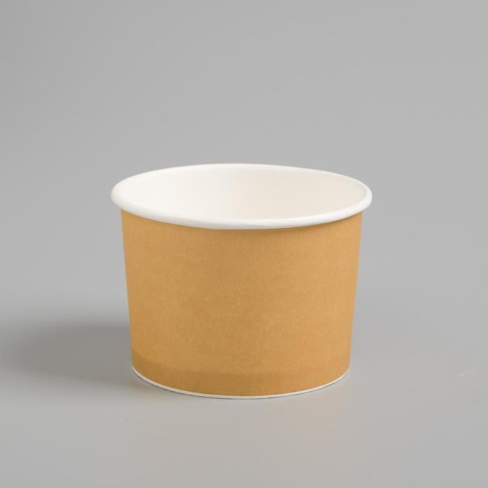 Стакан-креманка "Крафт" под мороженое и десерты, 250 мл, верхний диаметр 93 мм - Фото 1