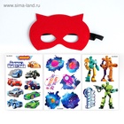 УЦЕНКА Переводные татуировки детские и маска супергероя «Супертачки», тату — 3 листа - Фото 3