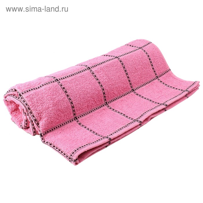 Полотенце махровое "ТД Морозов" Доби2 розовое, 400 гр/м2 - Фото 1