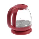 Чайник электрический ENERGY E-296, стекло, 1 л, 1100 Вт, красный - фото 51332989 Чайник электрический ENERGY E-296, стекло, 1 л, 1100 Вт, красный - фото 51332989
