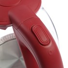 Чайник электрический ENERGY E-296, стекло, 1 л, 1100 Вт, красный - фото 51332992 Чайник электрический ENERGY E-296, стекло, 1 л, 1100 Вт, красный - фото 51332992