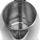 Чайник электрический HOMESTAR HS-1009, металл, 1.8 л, 1500 Вт, серебристо-чёрный - Фото 3