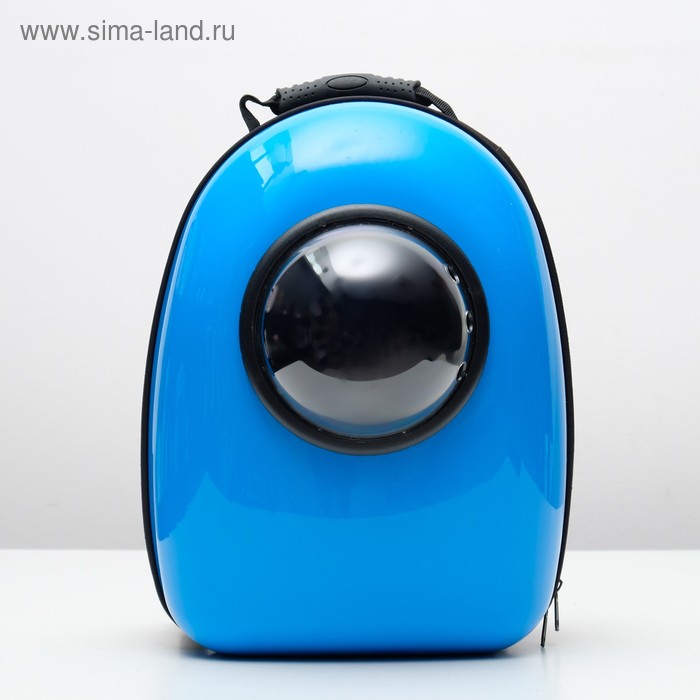 Рюкзак-переноска 30 х 24 х 42 см, пластик, голубой - Фото 1
