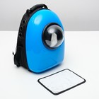 Рюкзак-переноска 30 х 24 х 42 см, пластик, голубой - Фото 11