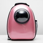Рюкзак-переноска 30 х 24 х 42 см, пластик, розовый - Фото 1