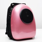 Рюкзак-переноска 30 х 24 х 42 см, пластик, розовый - Фото 13