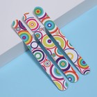 Пилки-наждаки, абразивность 240/240, 18 см, 3 шт, рисунок МИКС - Фото 1