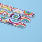 Пилки-наждаки, абразивность 240/240, 18 см, 3 шт, рисунок МИКС - Фото 2