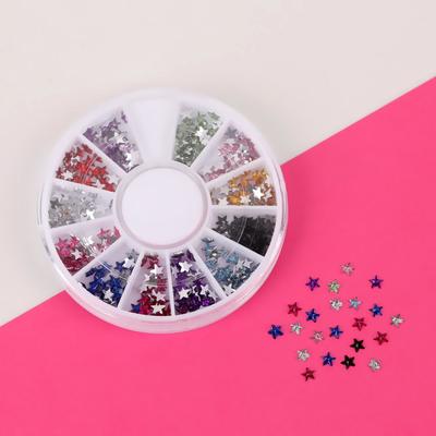 Стразы для декора «Звёзды», разноцветный