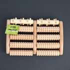 Массажёр «Барабаны», 5 рядов с шипами, 27×19×5 см, деревянный - Фото 5