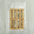 Массажёр «Барабаны», 5 рядов с шипами, 27×19×5 см, деревянный - Фото 6