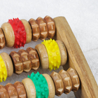 Массажёр «Ножное счастье», деревянный, 5 рядов с шипами, цвет МИКС - Фото 2