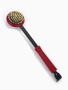 Массажёр-чесалка «Отдых», двусторонний, универсальный, 35×6×8 см, красный, чёрный - Фото 1