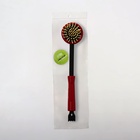 Массажёр-чесалка «Отдых», двусторонний, универсальный, 35×6×8 см, красный, чёрный - Фото 6