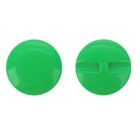 Пуговица большая гладкая, диаметр 37 мм, набор 50 шт., цвет зелёный - фото 8985268
