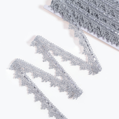 Тесьма серебристая, 2.7 см, в рулоне 10 м