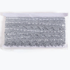 Тесьма серебристая, 2.7 см, в рулоне 10 м - Фото 3