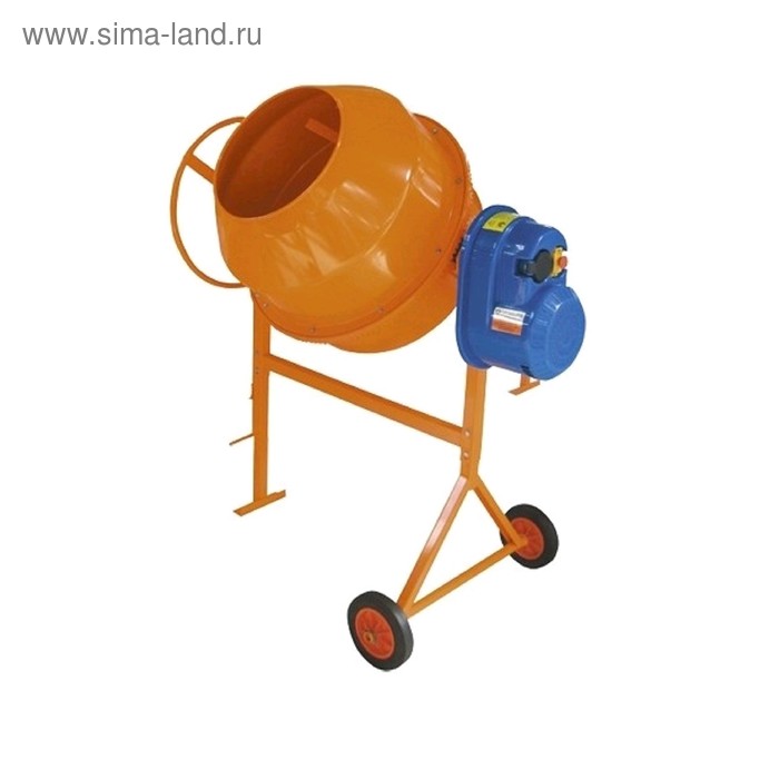 Бетоносмеситель СБР-150А.3, 1 кВт, 220 В, бак 150 л, чугунный венец, редуктор отсутствует - Фото 1